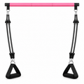 Portable Pilates Bar Kit with Resistance Tubes & Foot Straps - 1