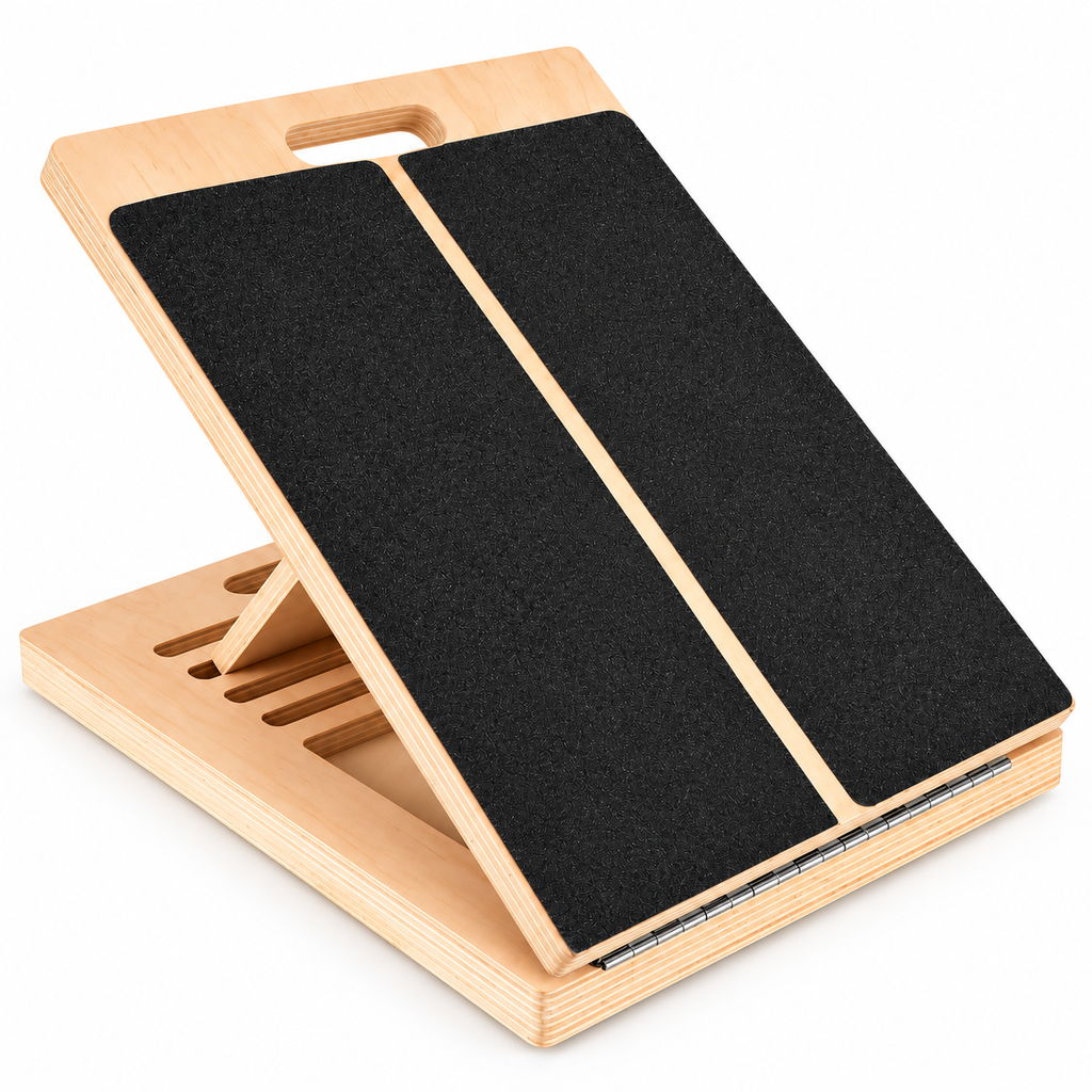 Adjustable Wooden Slant Board for Calf Stretching - 1