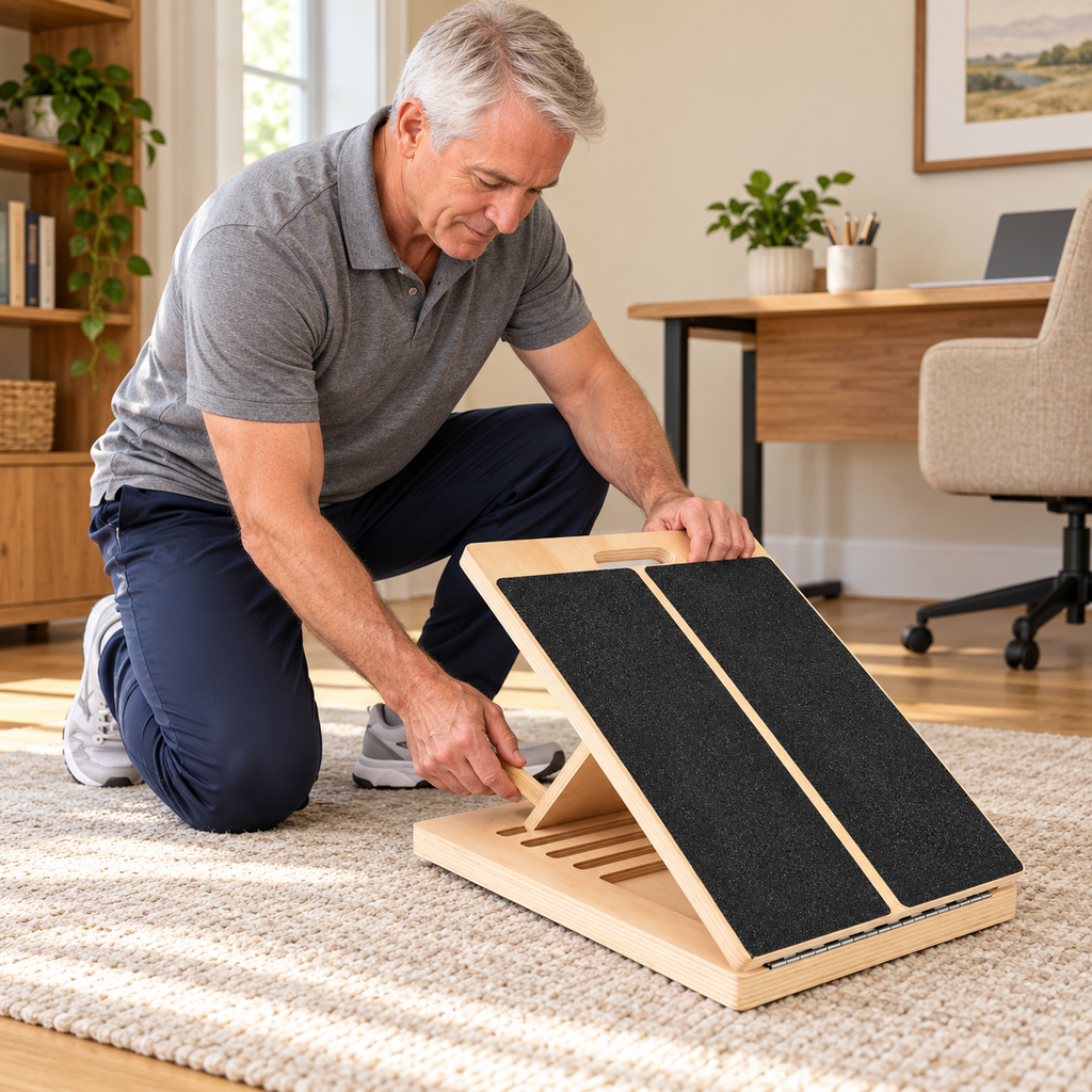 Adjustable Wooden Slant Board for Calf Stretching - 5