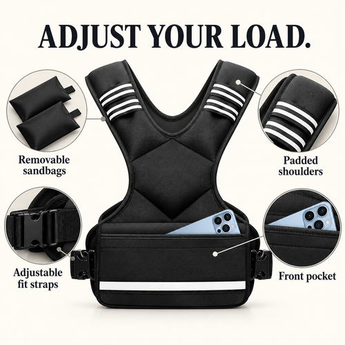 Adjustable Weighted Vest for Walking & Home Workouts - 2