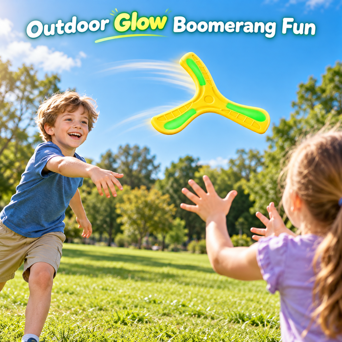Glow-Effect Returning Boomerang, 2-Pack - 4