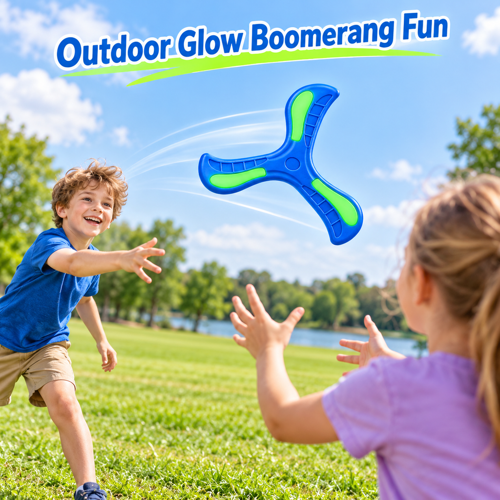 Glow-Effect Returning Boomerang, 2-Pack - 7