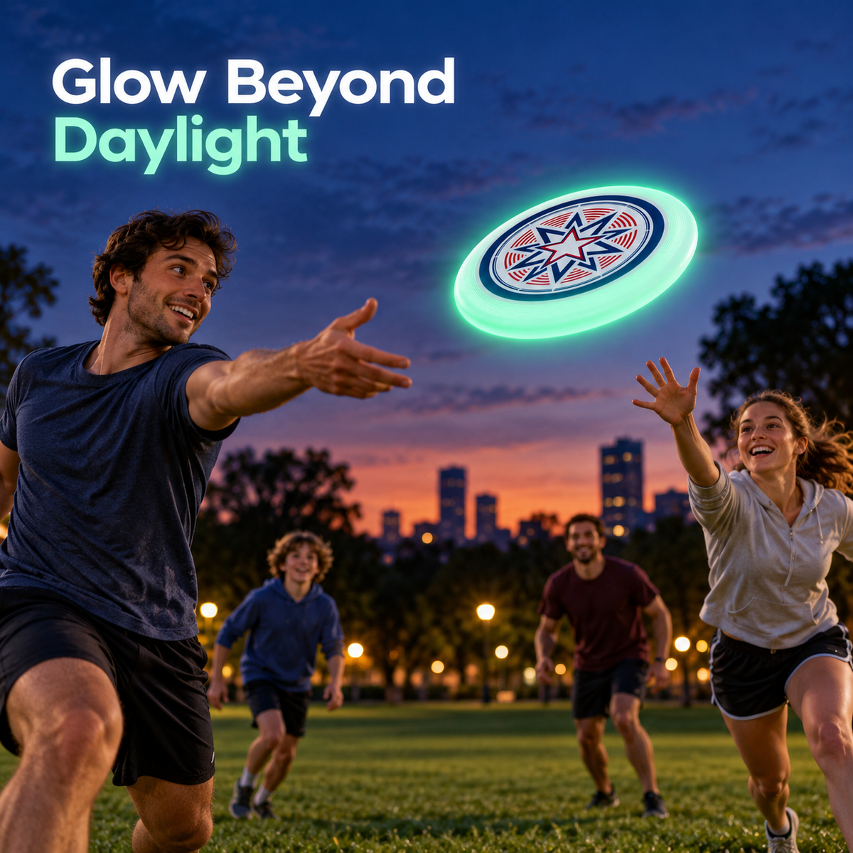Glow-in-the-Dark Flying Disc for Outdoor Catch - 7
