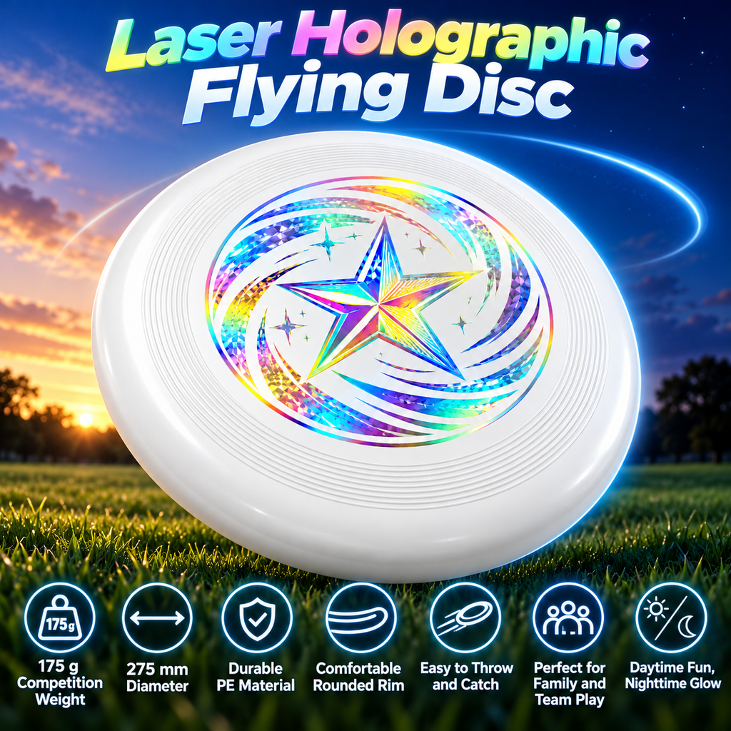Outdoor Flying Disc with Holographic Graphic - 2